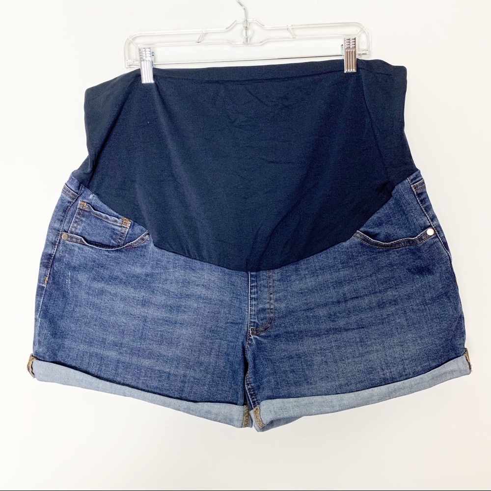 Time And True Full Panel Maternity Shorts